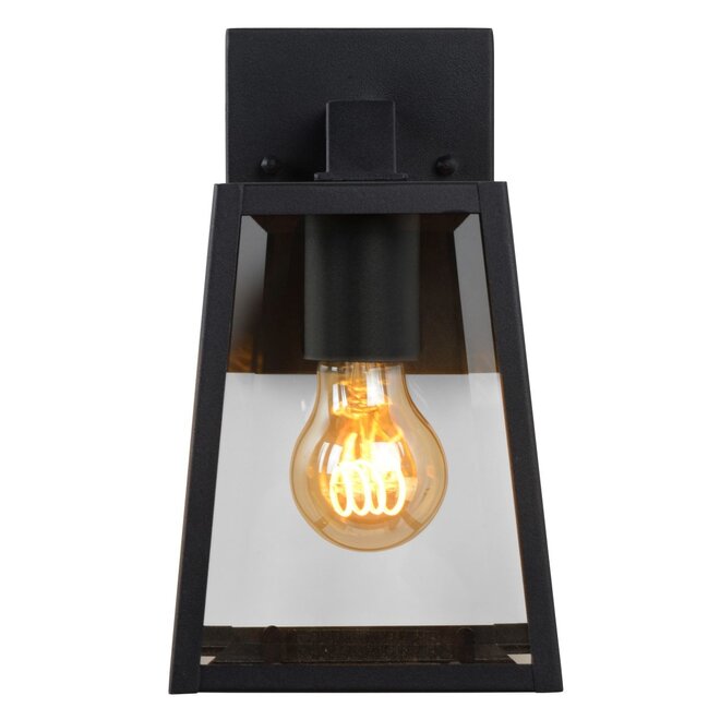 Lucide Matslot - Wandlamp Buiten 1xE27 IP23 Zwart