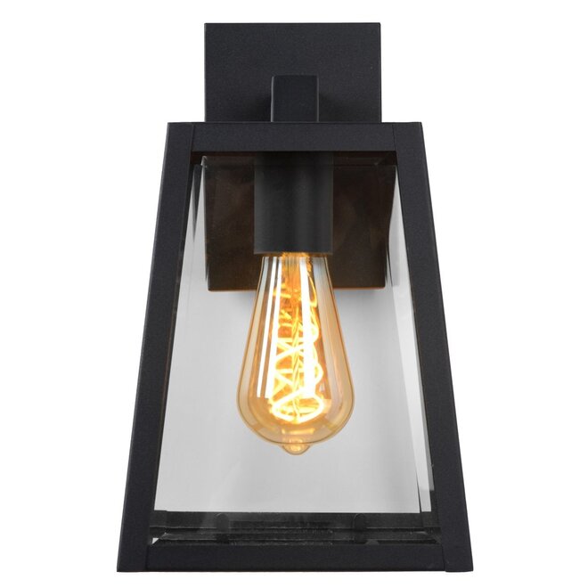 Lucide Matslot - Wandlamp Buiten 1xE27 IP23 Zwart