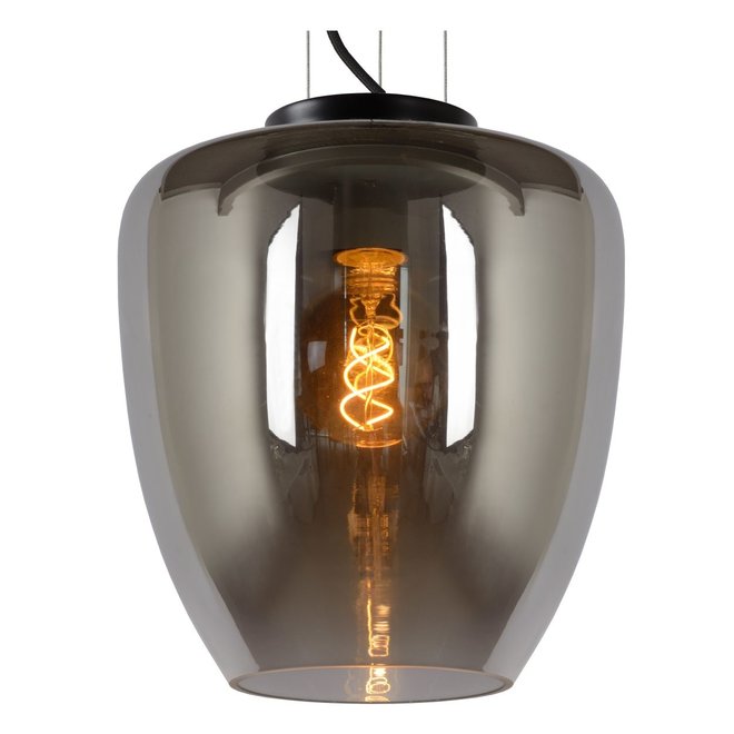 Lucide Florien - Hanglamp Ø 28 cm 1xE27 Fumé