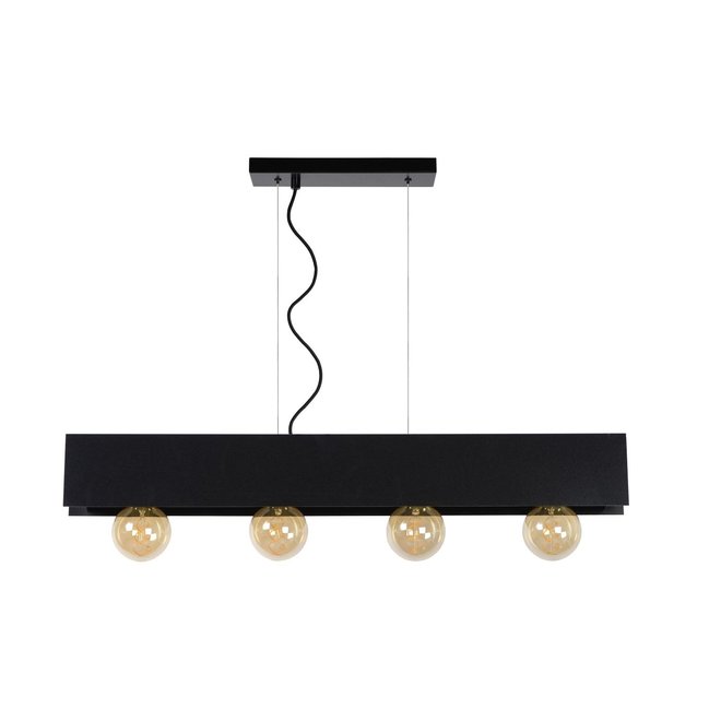 Lucide Surtus - Hanglamp 4xE27 Zwart