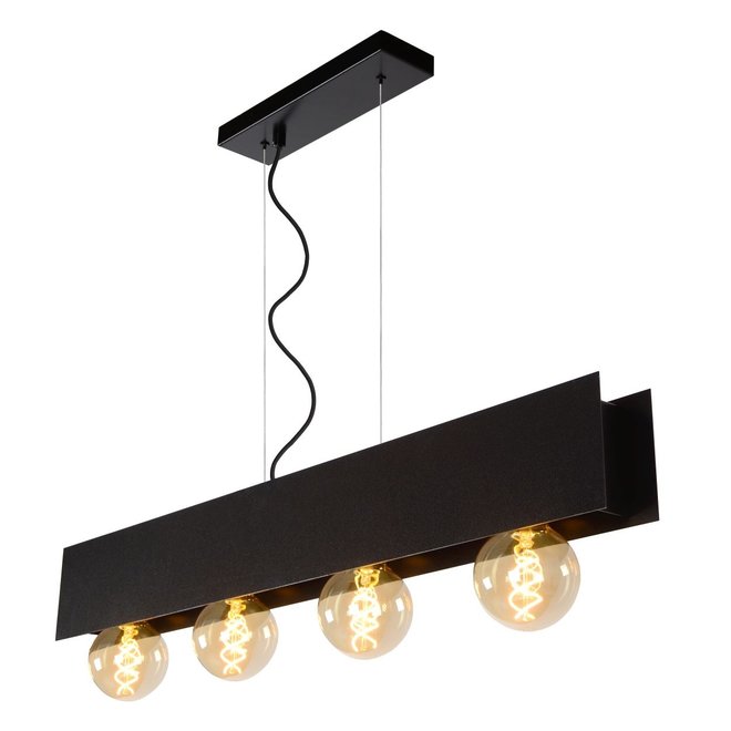 Lucide Surtus - Hanglamp 4xE27 Zwart