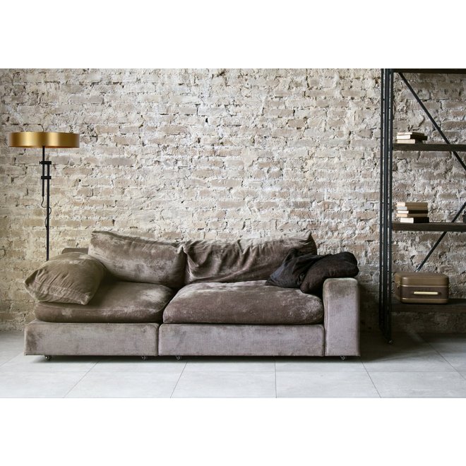 Lucide Giada - Vloerlamp Ø 45 cm 2xE27 Mat Goud / Messing
