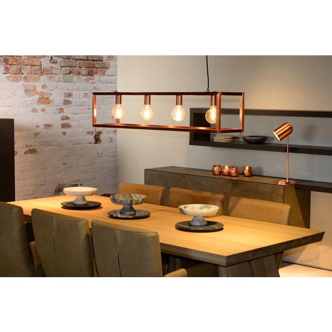 Lucide Oris - Hanglamp 4xE27 Koper