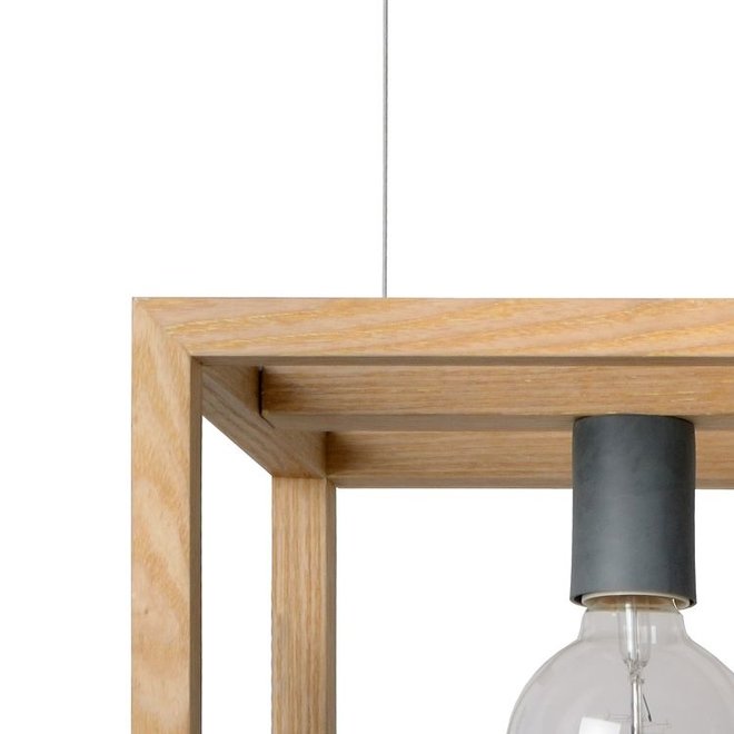 Lucide Oris - Hanglamp 4xE27 Licht hout