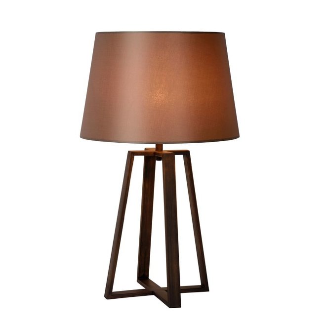 Lucide Coffee - Tafellamp Ø 38,5 cm 1xE27 Bruin