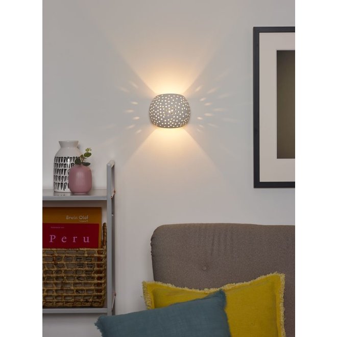 Lucide Gipsy - Wandlamp 1xG9 Wit