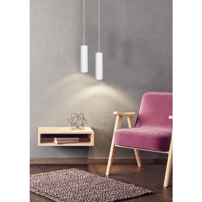 Lucide Gipsy - Hanglamp Ø 7 cm 1xGU10 Wit