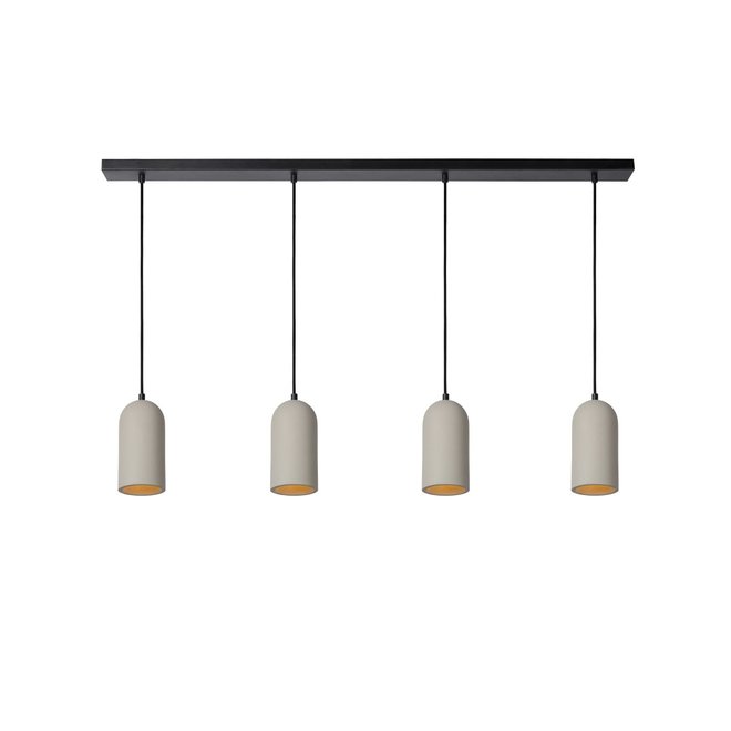 Lucide Gipsy - Hanglamp 4xE27 Taupe