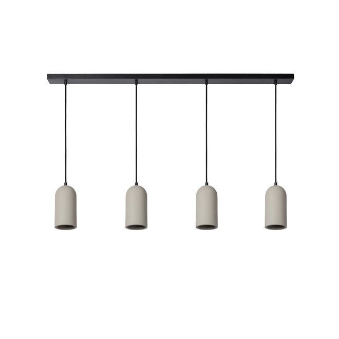 Lucide Gipsy - Hanglamp 4xE27 Taupe
