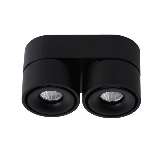 Lucide Yumiko - Plafondspot Ø 7,8 cm LED Dimb. 2x8W 2700K Zwart