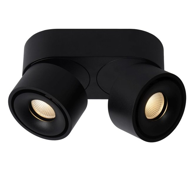 Lucide Yumiko - Plafondspot Ø 7,8 cm LED Dimb. 2x8W 2700K Zwart