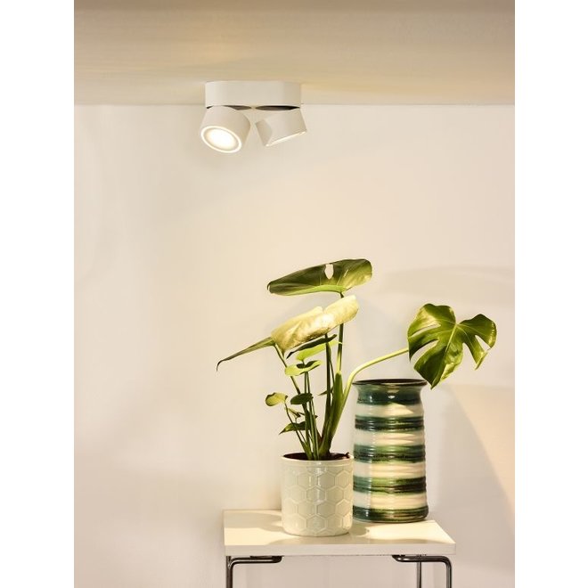 Lucide Yumiko - Plafondspot Ø 7,8 cm LED Dimb. 2x8W 2700K Wit