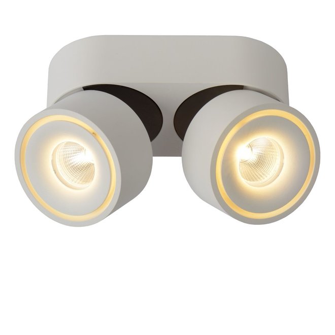 Lucide Yumiko - Plafondspot Ø 7,8 cm LED Dimb. 2x8W 2700K Wit