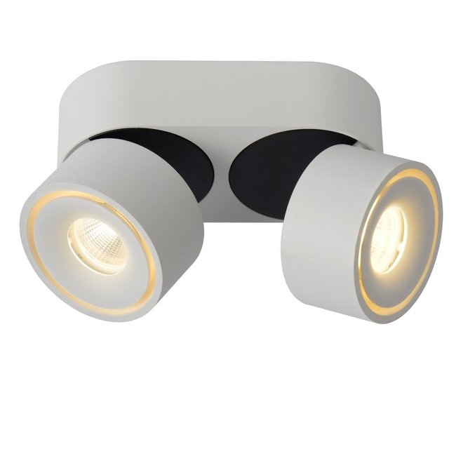Lucide Yumiko - Plafondspot Ø 7,8 cm LED Dimb. 2x8W 2700K Wit