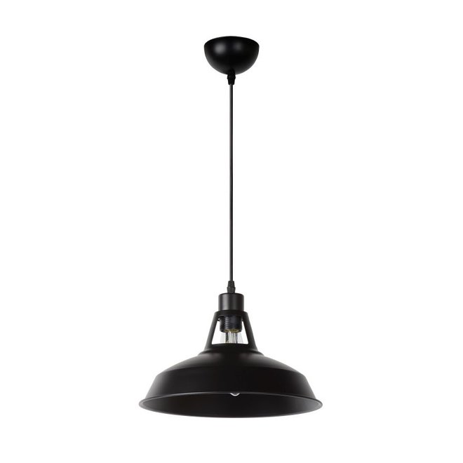 Lucide Brassy-bis - Hanglamp Ø 31 cm 1xE27 Zwart