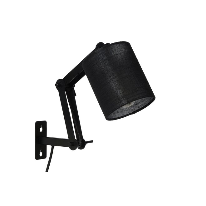 Lucide Tampa - Wandlamp Ø 12 cm 1xE27 Zwart