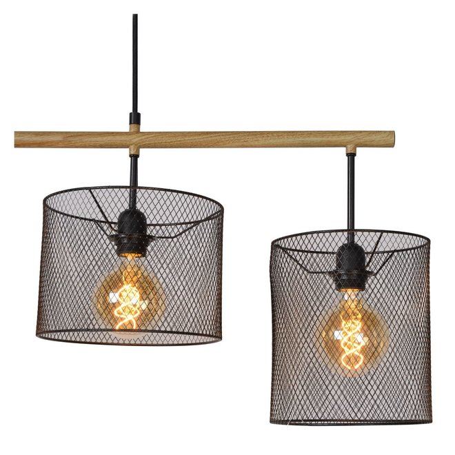 Lucide Baskett - Hanglamp 4xE27 Zwart