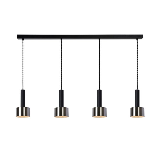 Lucide Teun - Hanglamp 4xE27 Zwart
