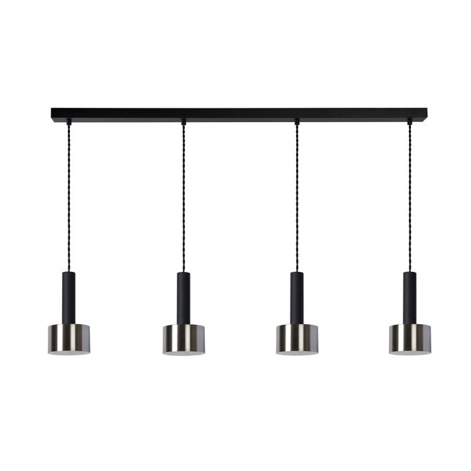 Lucide Teun - Hanglamp 4xE27 Zwart