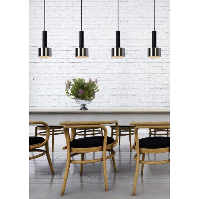 Lucide Teun - Hanglamp 4xE27 Zwart