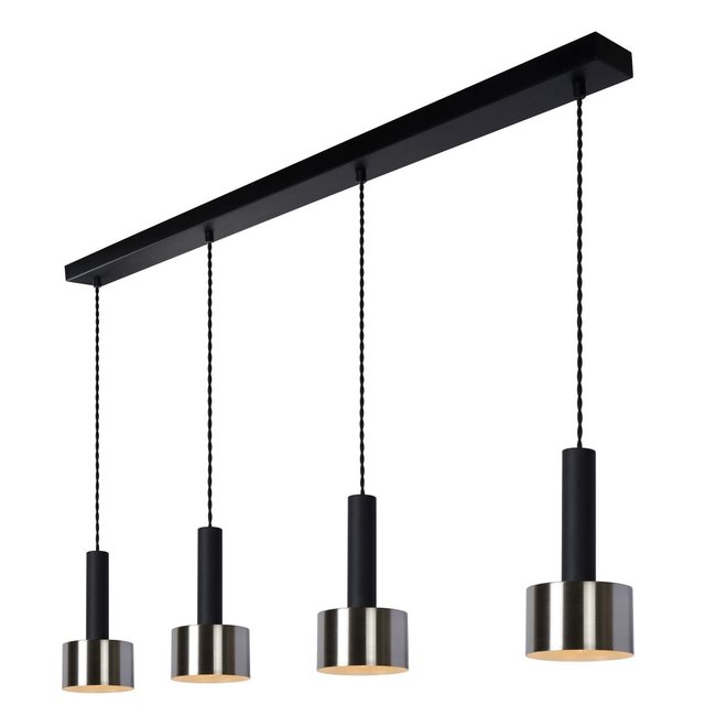 Lucide Teun - Hanglamp 4xE27 Zwart