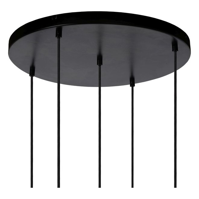 Lucide Joanet - Hanglamp Ø 71 cm 5xE27 Fumé