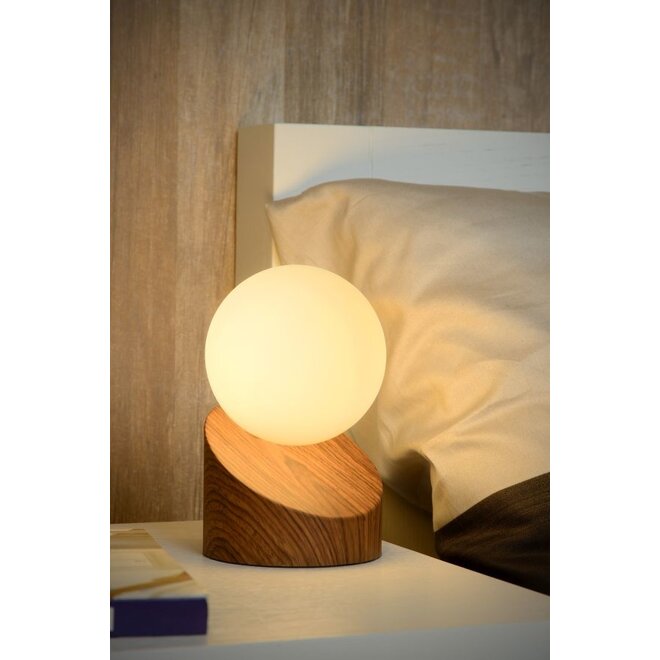 Lucide Len - Tafellamp Ø 10 cm 1xG9 Hout
