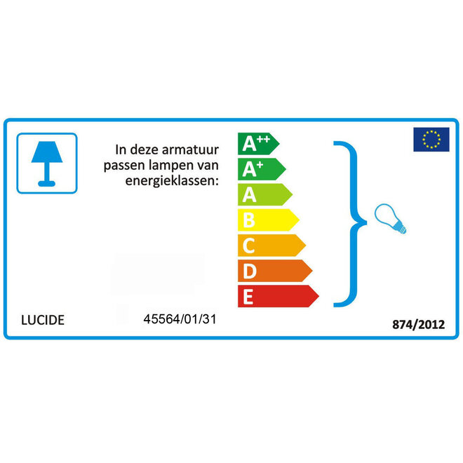 Lucide Chago - Tafellamp 1xE14 Wit