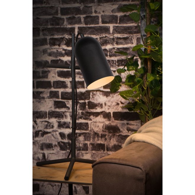 Lucide Edek - Tafellamp 1xE27 Zwart