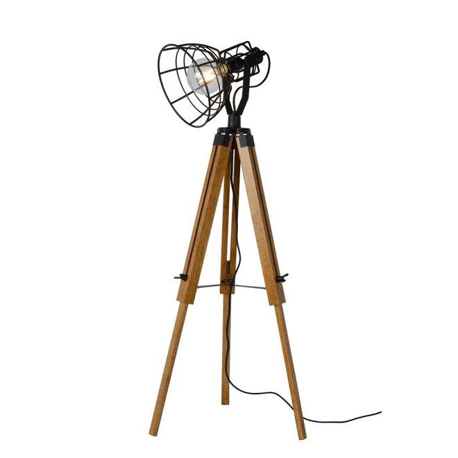 Lucide Joshua - Vloerlamp Ø 42 cm 1xE27 Zwart