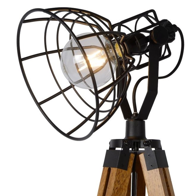 Lucide Joshua - Vloerlamp Ø 42 cm 1xE27 Zwart