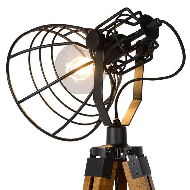 Lucide Joshua - Vloerlamp Ø 42 cm 1xE27 Zwart