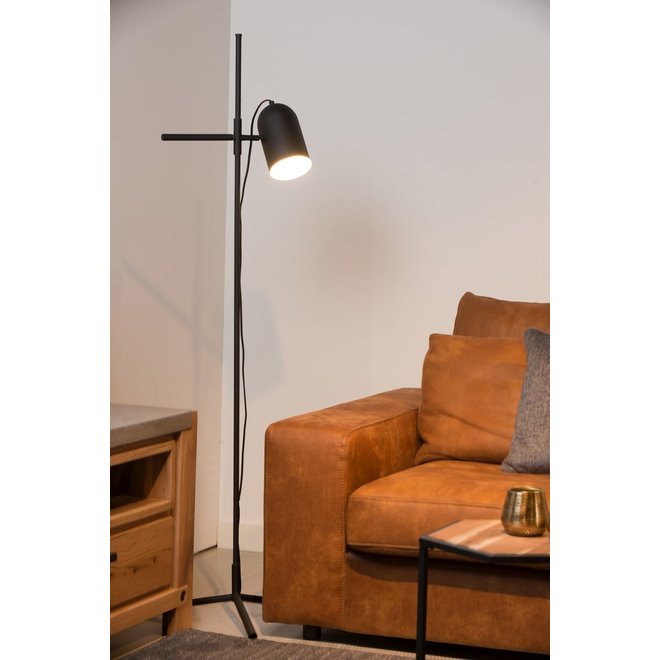 Lucide Edek - Vloerlamp 1xE27 Zwart