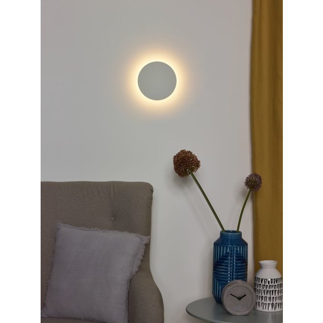Lucide Eklyps Led - Wandlamp Ø 15 cm LED 1x6W 3000K Wit