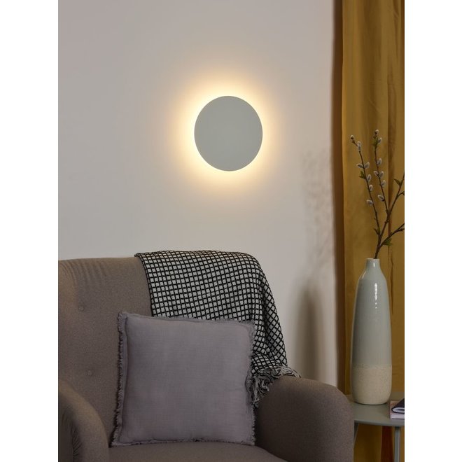 Lucide Eklyps Led - Wandlamp Ø 25 cm LED 1x8W 3000K Wit