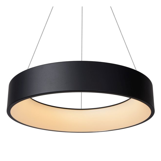 Lucide Talowe Led - Hanglamp Ø 60 cm LED Dimb. 1x39W 3000K Zwart