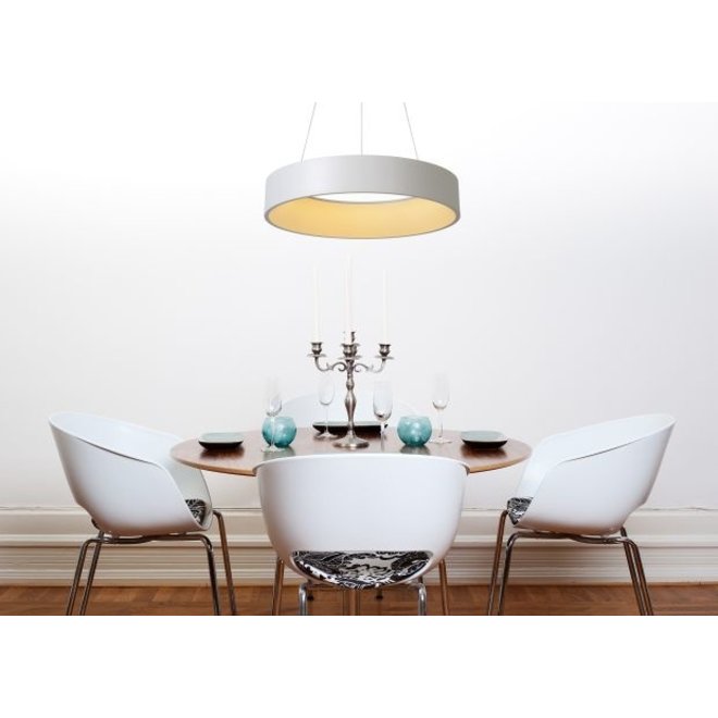 Lucide Talowe Led - Hanglamp Ø 60 cm LED Dimb. 1x39W 3000K Wit