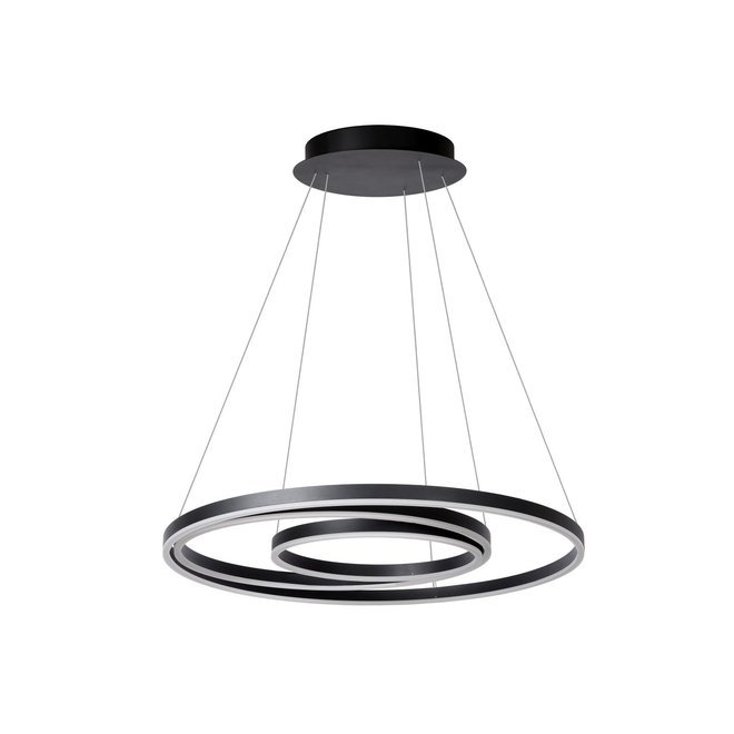 Lucide Triniti - Hanglamp Ø 80 cm LED Dimb. 3000K Zwart