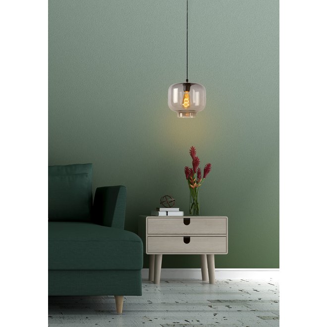 Lucide Medine - Hanglamp Ø 25 cm 1xE27 Fumé