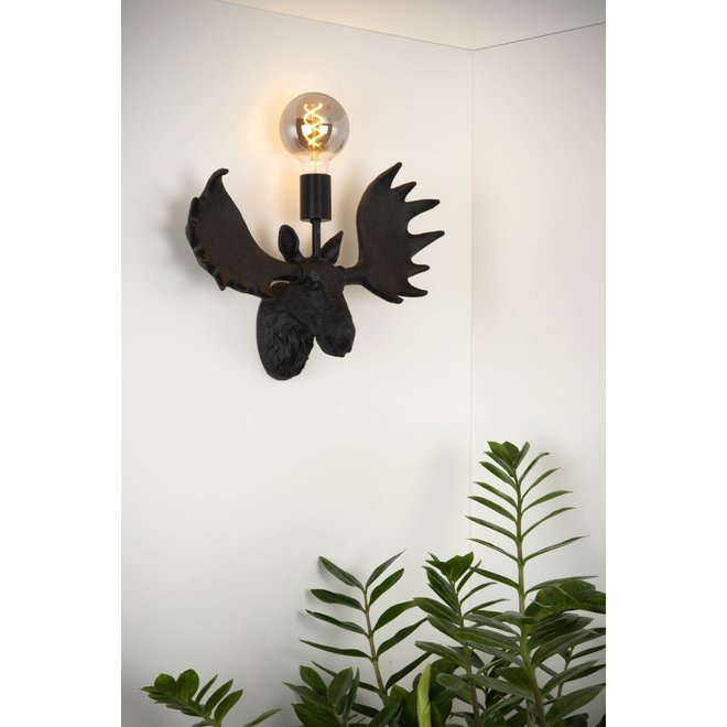 Lucide Extravaganza Moose - Wandlamp 1xE27 Zwart