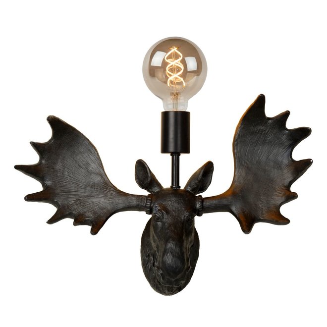 Lucide Extravaganza Moose - Wandlamp 1xE27 Zwart