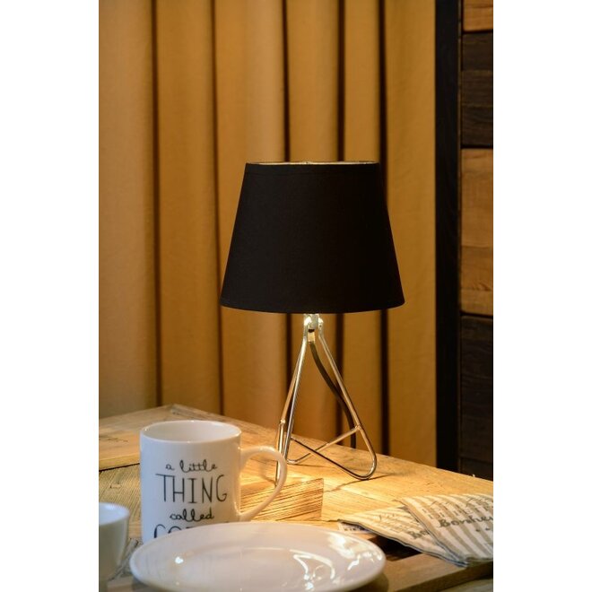Lucide Gitta - Tafellamp Ø 17 cm 1xE14 Chroom