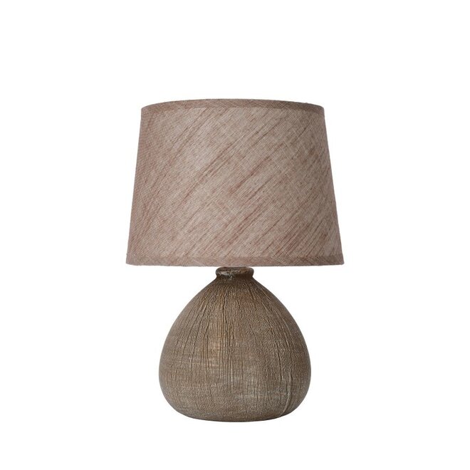 Lucide Ramzi - Tafellamp Ø 18 cm 1xE14 Bruin