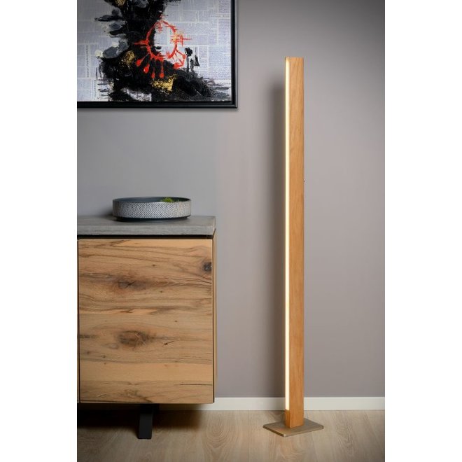 Lucide Sytze - Vloerlamp LED Dimb. 1x30W 3000K Licht hout