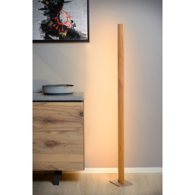 Lucide Sytze - Vloerlamp LED Dimb. 1x30W 3000K Licht hout