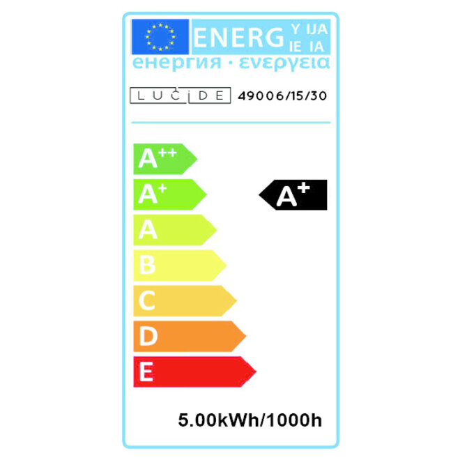 Lucide Led Bulb - Led lamp Ø 5 cm LED Dimb. GU10 3x5W 3000K Zwart