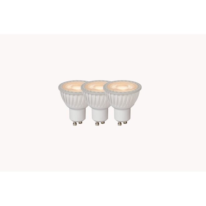Lucide Led Bulb - Led lamp Ø 5 cm LED Dimb. GU10 3x5W 3000K Wit