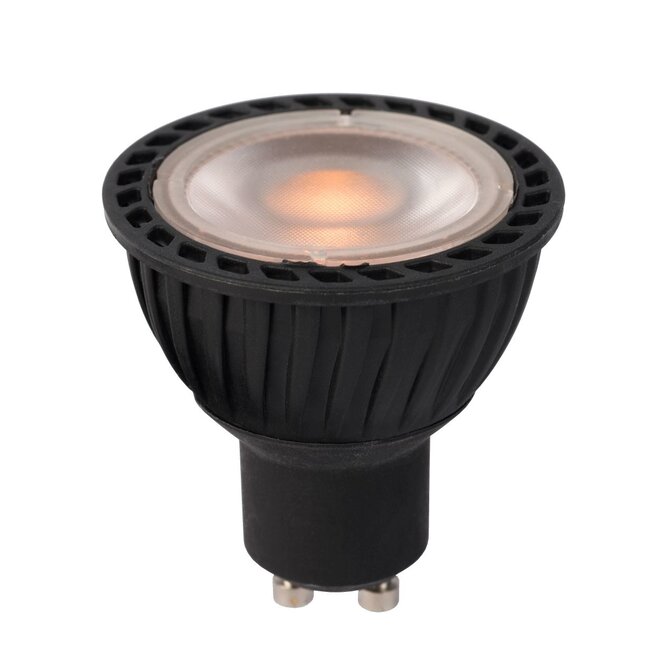 Lucide Led Bulb - Led lamp Ø 5 cm LED Dimb. GU10 1x5W 2700K 3 StepDim Zwart