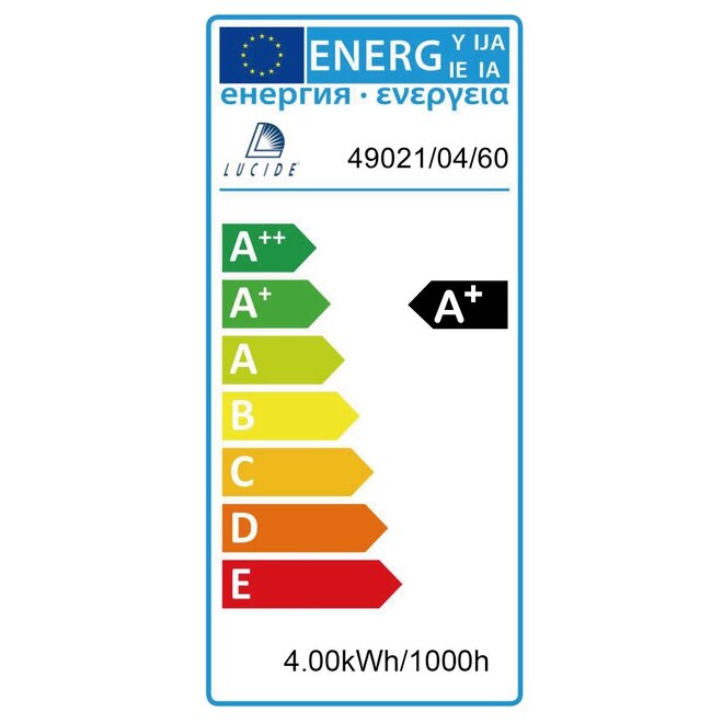 Lucide Led Bulb - Filament lamp Ø 4,5 cm LED Dimb. E27 1x4W 2700K Transparant