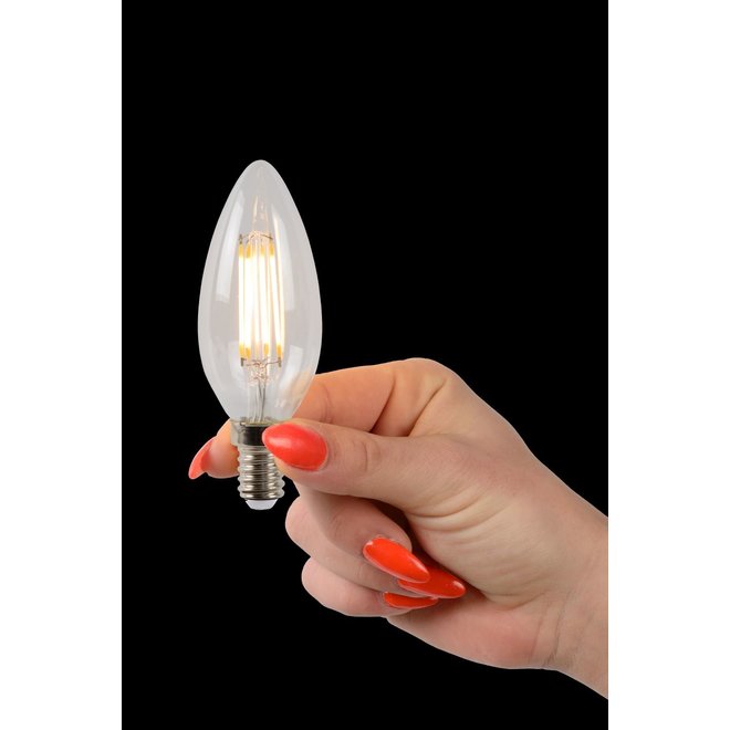 Lucide Led Bulb - Filament lamp Ø 3,5 cm LED Dimb. E14 1x4W 2700K Transparant